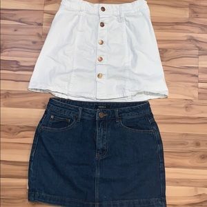 forever 21 denim skirts